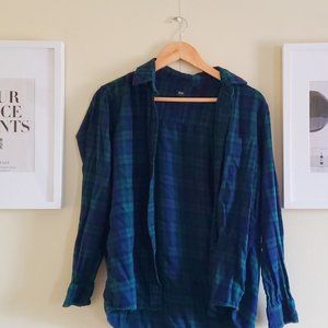 Comfy Plaid Button Down